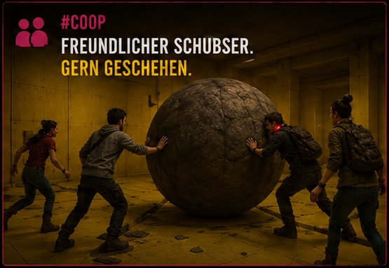 Raum 05 — #Coop: Freundlicher Schubser. Gern geschehen.